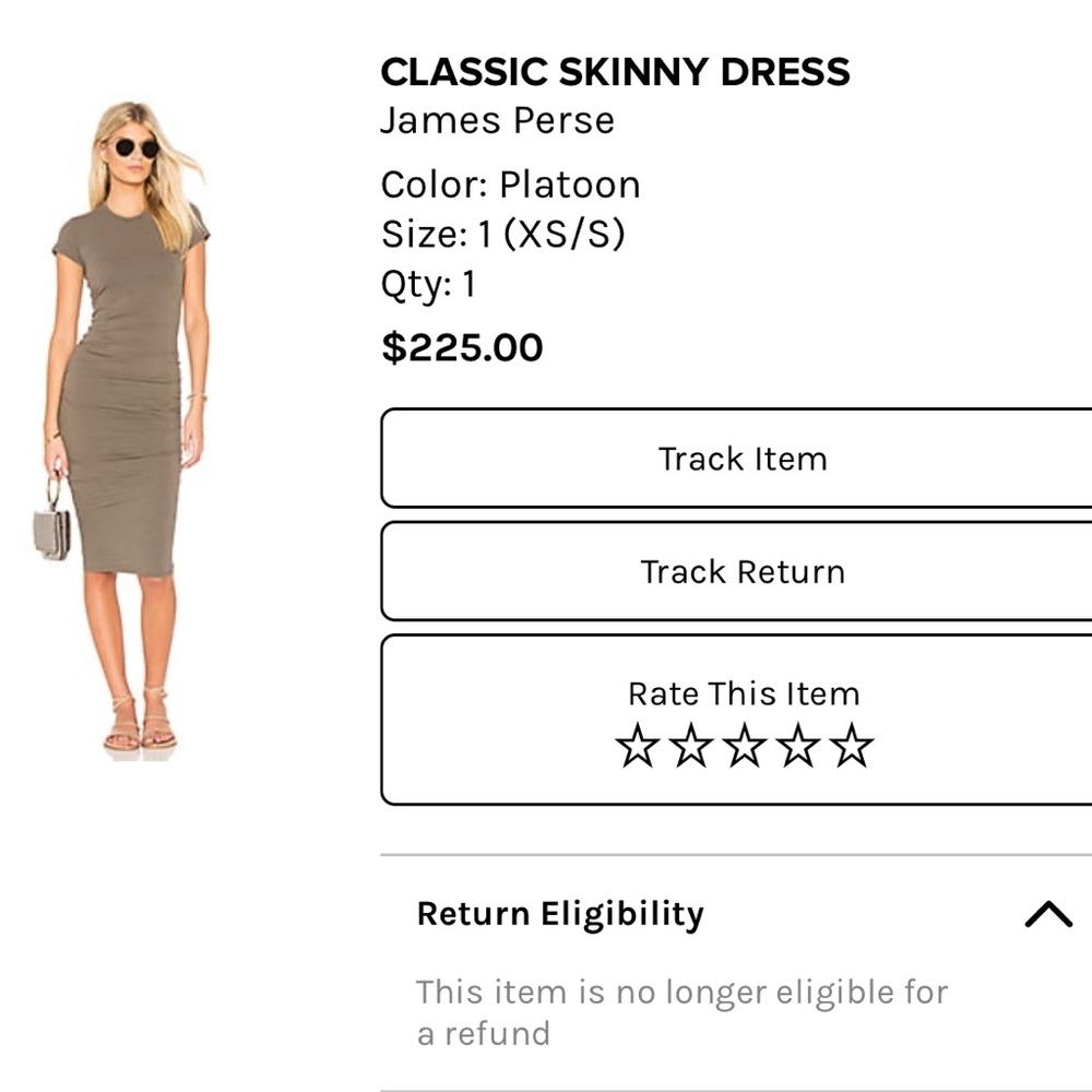 Skinny dress